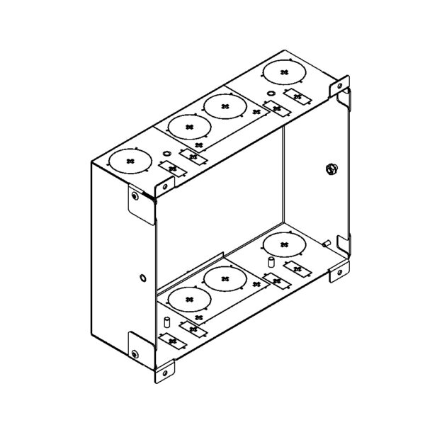 Produktbild WAD 135 300  -  Wandauslass WAD Gehäuse Typ 35 für Steckdoseneinsatz horizontal